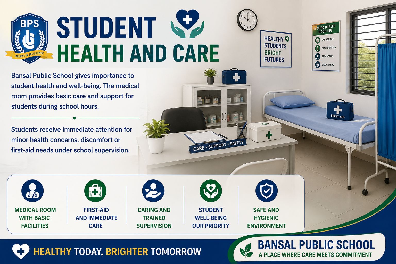 Medical Room at Bansal Public School